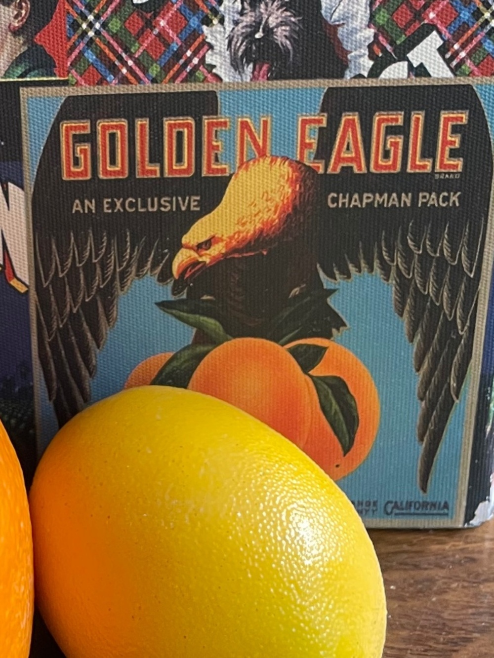 PRICE DROP! "Book" Storage Box with Orange Crate Design Cover - Picture 5 of 15